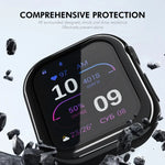 ENKAY 햇-프린스 전기 도금 소프트 TPU 케이스 및 화면 필름, 애플 워치 시리즈 11 / 10 46mm용, 애플 워치 시리즈 11 / 10 42mm용