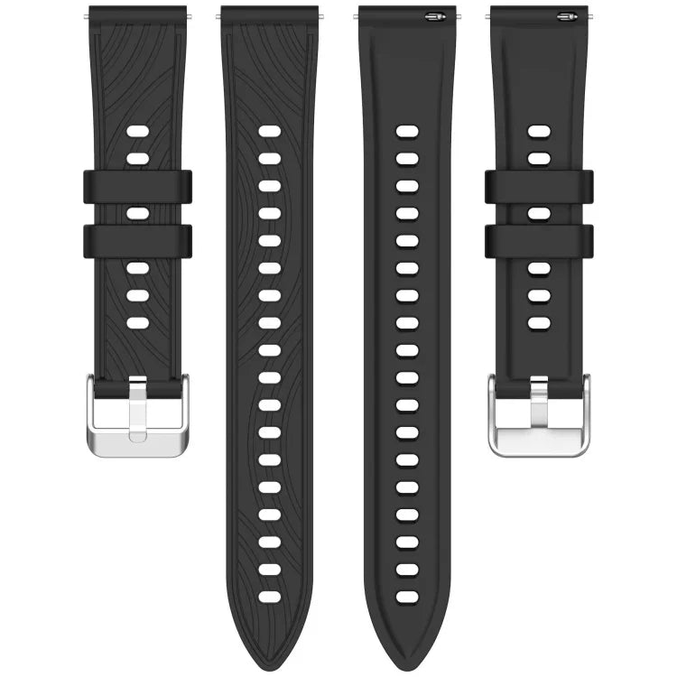 스트라이프 텍스처 실리콘 20mm 시계 밴드, 삼성 갤럭시 워치 액티브2 44mm용, 삼성 갤럭시 워치 액티브2 40mm용