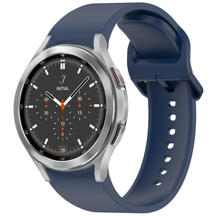 Solid Color Colorful Buckle Quick Release Silicone Watch Band, For Samsung Galaxy Watch 5 40 / 44mm, For Samsung Galaxy Watch 5 Pro, For Samsung Galaxy Watch 4 40 / 44mm, For Samsung Galaxy Watch 4 Classic 46 / 42mm