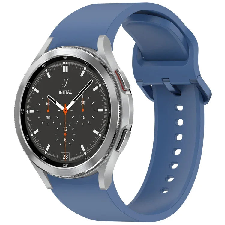 Solid Color Colorful Buckle Quick Release Silicone Watch Band, For Samsung Galaxy Watch 5 40 / 44mm, For Samsung Galaxy Watch 5 Pro, For Samsung Galaxy Watch 4 40 / 44mm, For Samsung Galaxy Watch 4 Classic 46 / 42mm