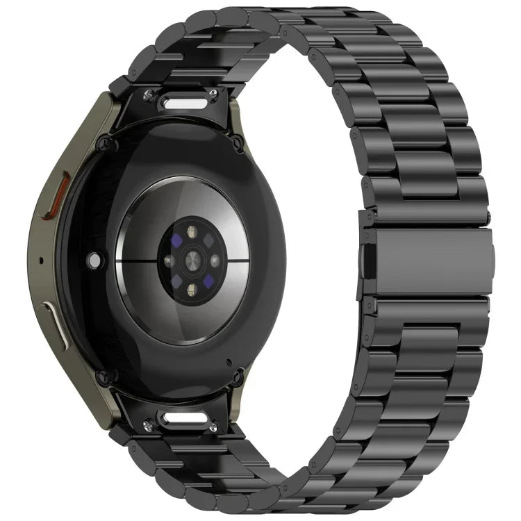 Three Beads Button Quick Release Metal Watch Band for Samsung Galaxy Watch, durable and stylish, adjustable strap.