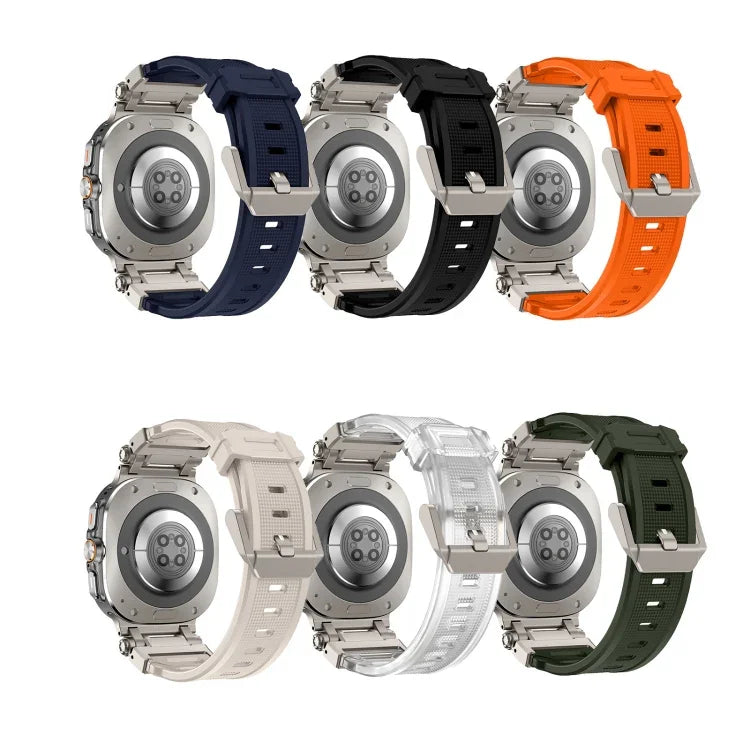 티타늄 커넥터 퀵 릴리스 실리콘 시계줄, 삼성 갤럭시 워치 울트라 47mm / 울트라 2025용