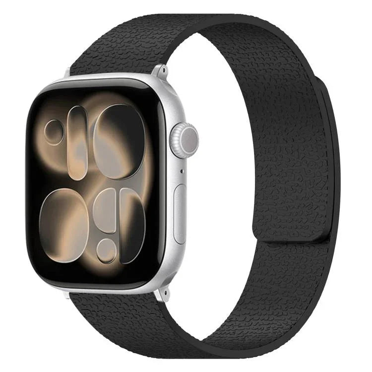 리치 텍스처 자석 실리콘 시계 밴드, 애플 워치 46mm / 49mm / 45mm / 44mm용, 애플 워치 42mm / 41mm / 40mm / 38mm용