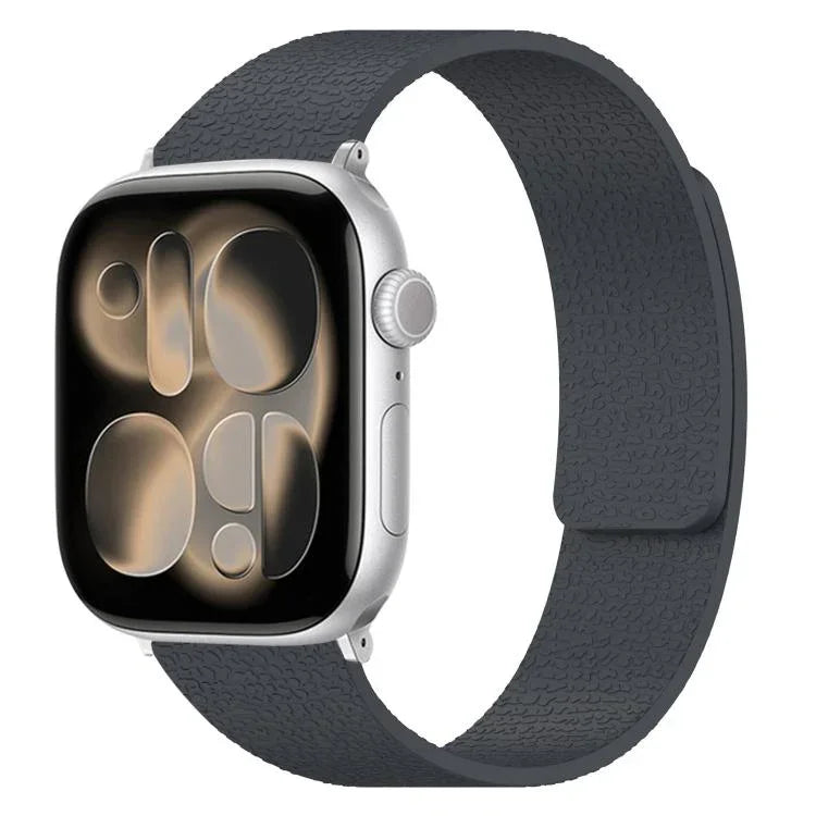 리치 텍스처 자석 실리콘 시계 밴드, 애플 워치 46mm / 49mm / 45mm / 44mm용, 애플 워치 42mm / 41mm / 40mm / 38mm용