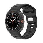 Two Color Reverse Buckle Silicone Watch Band, For Galaxy Watch Ultra2 2026 / 2025 / 1 2024