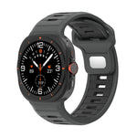Two Color Reverse Buckle Silicone Watch Band, For Galaxy Watch Ultra2 2026 / 2025 / 1 2024