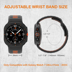 Two Color Reverse Buckle Silicone Watch Band, For Galaxy Watch Ultra2 2026 / 2025 / 1 2024