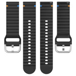 삼성 갤럭시 워치 3 45mm용 물결 무늬 스티치 22mm 실리콘 시계줄