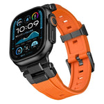 스테인리스 스틸 커넥터 수직 결 TPU 시계줄, 애플 워치 46mm / 49mm / 45mm / 44mm용