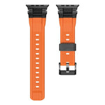 스테인리스 스틸 커넥터 수직 결 TPU 시계줄, 애플 워치 46mm / 49mm / 45mm / 44mm용