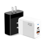 GaN PD 45W + QC3.0 USB 완전 호환 프로토콜 맥북용 충전기, 미국 플러그, 미국 플러그