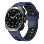 Horizontal Stripes Reverse Buckle Silicone Watch Band, For Samsung Galaxy Watch Ultra 47mm / Ultra 2025