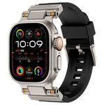 Kalebol 아웃도어 익스플로러 메탈 커넥터 TPU 시계줄, Apple Watch 46mm / 49mm / 45mm / 44mm용