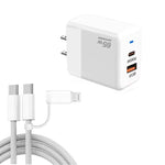 PD41 GaN PD 45W + USB 충전기 USB-C to USB-C / 8핀 데이터 케이블 아이폰용, US 플러그, US 플러그