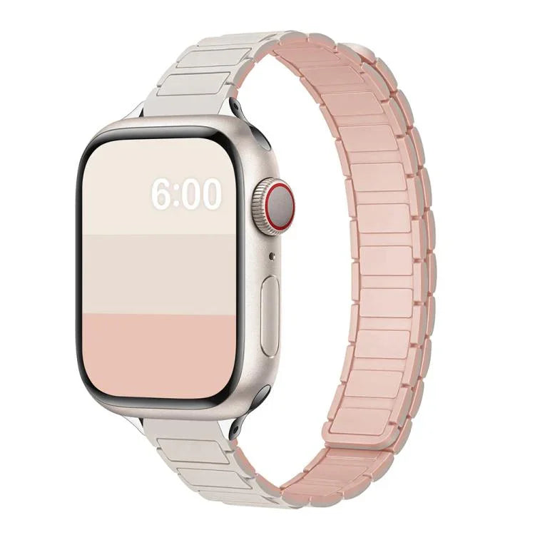 트라이 비즈 I자형 슬림 마그네틱 실리콘 시계줄, Apple Watch 46mm / 49mm / 45mm / 44mm용, Apple Watch 42mm / 41mm / 40mm / 38mm용