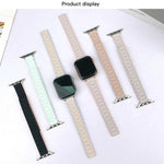 트라이 비즈 I자형 슬림 마그네틱 실리콘 시계줄, Apple Watch 46mm / 49mm / 45mm / 44mm용, Apple Watch 42mm / 41mm / 40mm / 38mm용