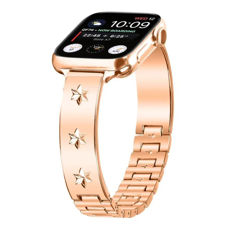 스노우플레이크 페탈 팔찌 메탈 시계줄, Apple Watch 46mm / 49mm / 45mm / 44mm용, Apple Watch 42mm / 41mm / 40mm / 38mm용