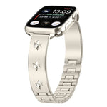 스노우플레이크 페탈 팔찌 메탈 시계줄, Apple Watch 46mm / 49mm / 45mm / 44mm용, Apple Watch 42mm / 41mm / 40mm / 38mm용