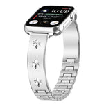스노우플레이크 페탈 팔찌 메탈 시계줄, Apple Watch 46mm / 49mm / 45mm / 44mm용, Apple Watch 42mm / 41mm / 40mm / 38mm용