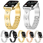 스노우플레이크 페탈 팔찌 메탈 시계줄, Apple Watch 46mm / 49mm / 45mm / 44mm용, Apple Watch 42mm / 41mm / 40mm / 38mm용