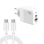 PD41 GaN PD 45W + USB 충전기 타입-C to 타입-C 데이터 케이블 포함, EU 플러그, EU 플러그