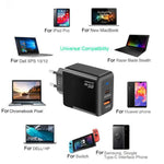 PD41 GaN PD 45W + USB 충전기 타입-C to 타입-C 데이터 케이블 포함, EU 플러그, EU 플러그