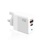 PD41 GaN PD 45W + USB 충전기 타입-C to 타입-C 데이터 케이블 포함, UK 플러그, US 플러그