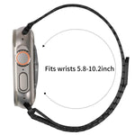 아홉 알 자석 루프 스틸 시계줄, 애플 워치 46mm / 49mm / 45mm / 44mm용, 애플 워치 42mm / 41mm / 40mm / 38mm용