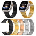아홉 알 자석 루프 스틸 시계줄, 애플 워치 46mm / 49mm / 45mm / 44mm용, 애플 워치 42mm / 41mm / 40mm / 38mm용