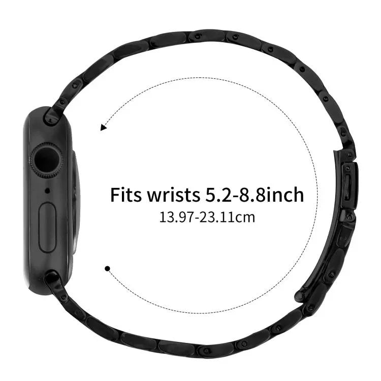 작은 허리 새총 버클 스틸 시계줄, 애플 워치 46mm / 49mm / 45mm / 44mm용, 애플 워치 42mm / 41mm / 40mm / 38mm용