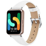 Slim Genuine Leather Watch Band, For Samsung Galaxy Fit3
