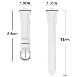 Slim Genuine Leather Watch Band, For Samsung Galaxy Fit3