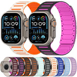 컬러풀 스피릿 피아노 부드러운 자석 투톤 시계줄, 애플 워치 46mm / 49mm / 45mm / 44mm용