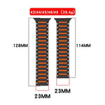 컬러풀 스피릿 피아노 부드러운 자석 투톤 시계줄, 애플 워치 46mm / 49mm / 45mm / 44mm용
