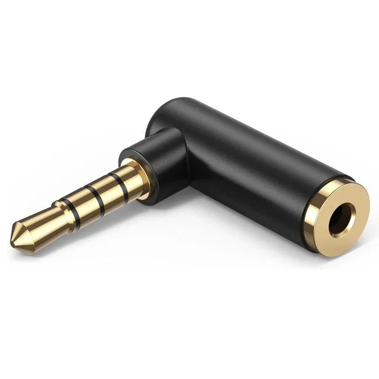 JUNSUNMAY 90도 직각 3.5mm TRRS 수-암 오디오 어댑터 커넥터