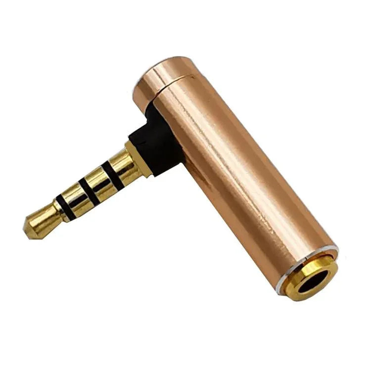 JUNSUNMAY 90도 직각 3.5mm TRRS 수-암 오디오 어댑터 커넥터