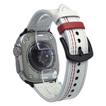 7줄 트라이스타 버클 당김 가죽 시계줄, 애플 워치 46mm / 49mm / 45mm / 44mm용, 애플 워치 42mm / 41mm / 40mm / 38mm용