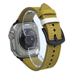 7줄 트라이스타 버클 당김 가죽 시계줄, 애플 워치 46mm / 49mm / 45mm / 44mm용, 애플 워치 42mm / 41mm / 40mm / 38mm용