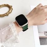 7줄 트라이스타 버클 당김 가죽 시계줄, 애플 워치 46mm / 49mm / 45mm / 44mm용, 애플 워치 42mm / 41mm / 40mm / 38mm용