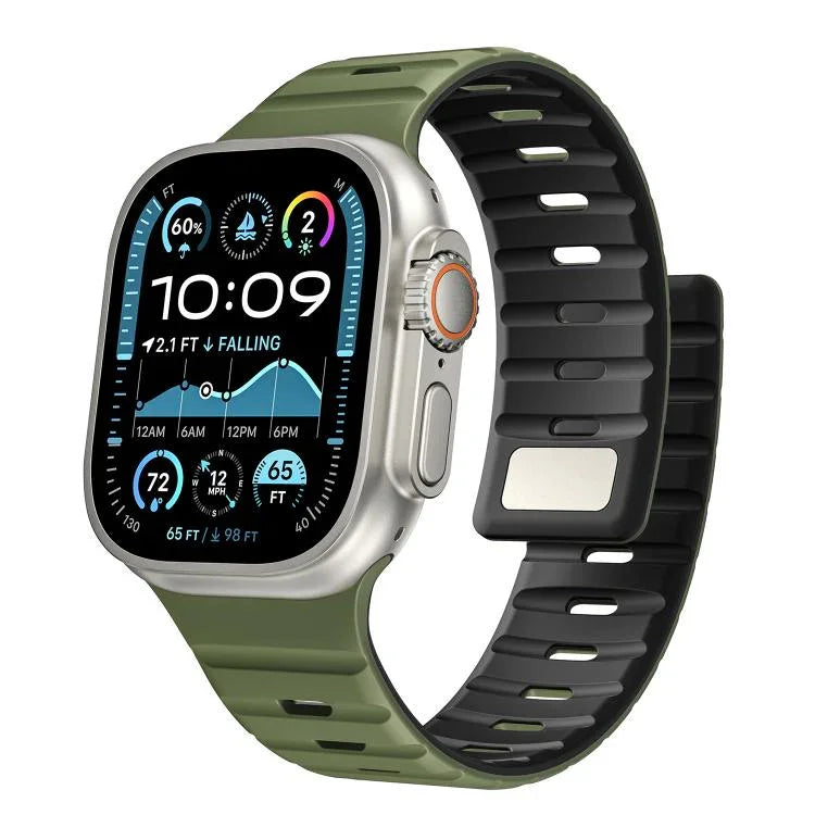 노먼 마그네틱 실리콘 시계줄, 애플 워치 46mm / 49mm / 45mm / 44mm용, 애플 워치 42mm / 41mm / 40mm / 38mm용
