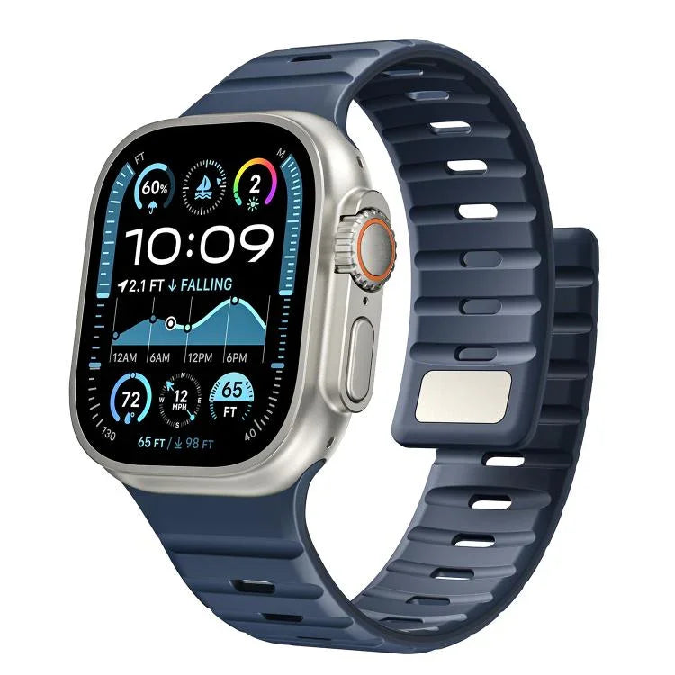 노먼 마그네틱 실리콘 시계줄, 애플 워치 46mm / 49mm / 45mm / 44mm용, 애플 워치 42mm / 41mm / 40mm / 38mm용