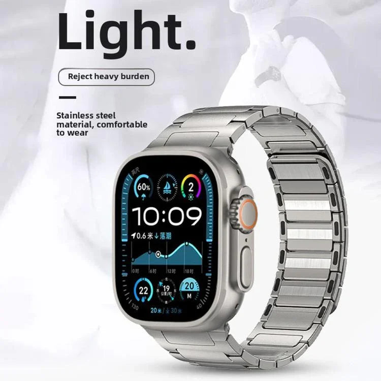 I-빔 마그네틱 스테인리스 스틸 스트랩, 애플 워치 46mm / 49mm / 45mm / 44mm용, 애플 워치 42mm / 41mm / 40mm / 38mm용