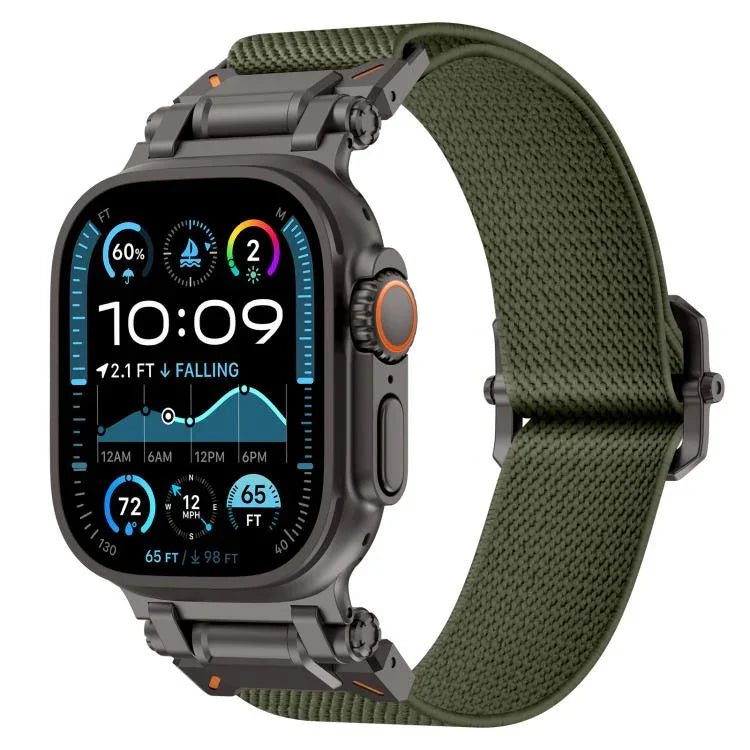 익스플로러 폴리에스터 나일론 시계줄, 애플 워치 46mm / 49mm / 45mm / 44mm용