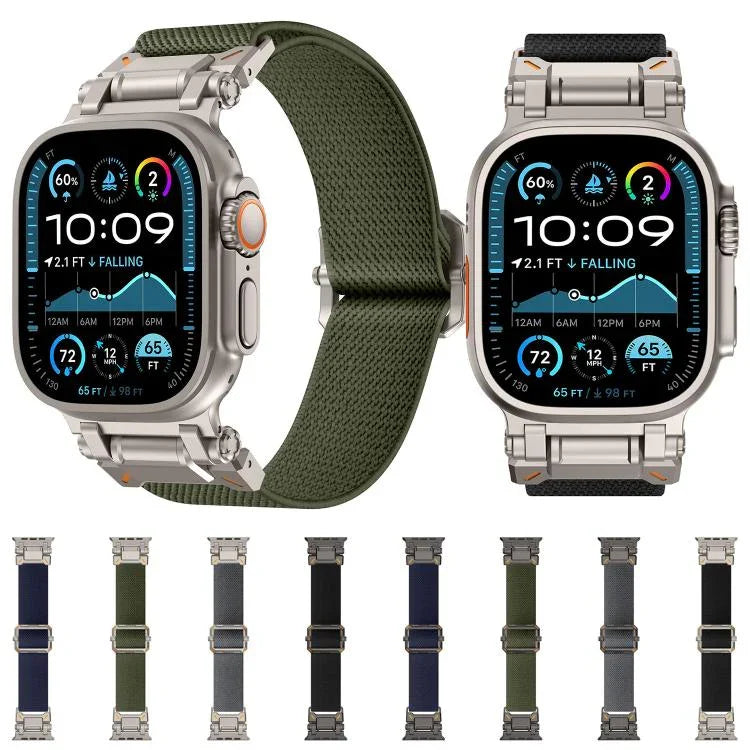 익스플로러 폴리에스터 나일론 시계줄, 애플 워치 46mm / 49mm / 45mm / 44mm용