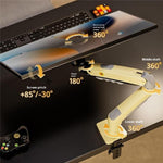 NORTH BAYOU F80 Adjustable Height Monitor Arm 17-30 Inch Displays Desk Mount Stand