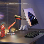 NORTH BAYOU L50 32-60인치 게이밍 스크린 RGB 라이트 커브드 울트라와이드 평면 모니터 스탠드