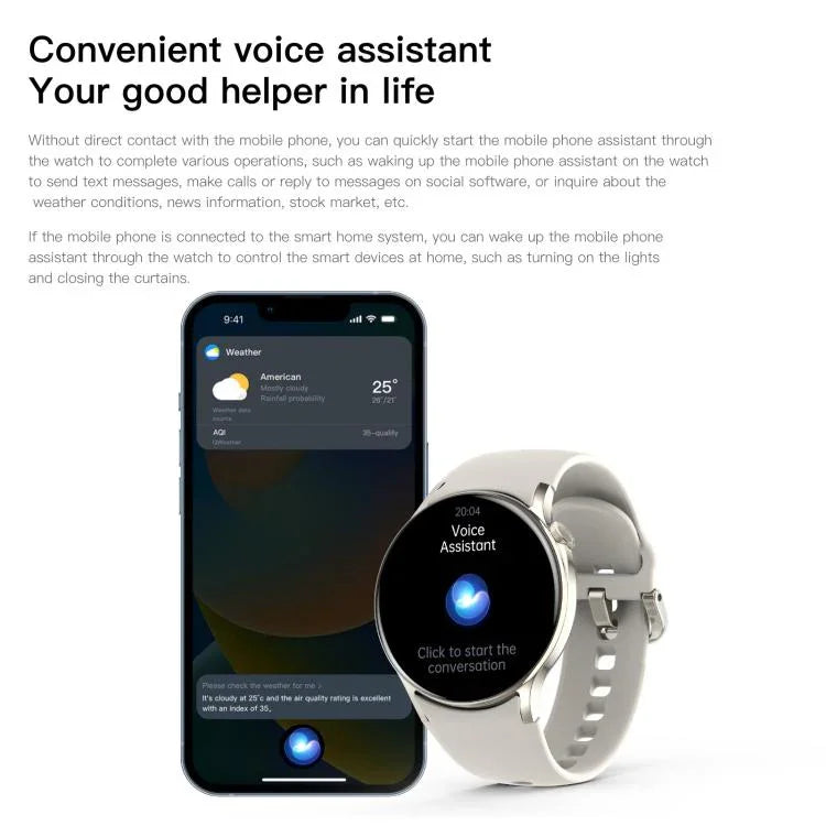 Sense 6 1.43 AMOLED 화면 IP68 방수 블루투스 통화 스마트워치 건강 모니터링 지원