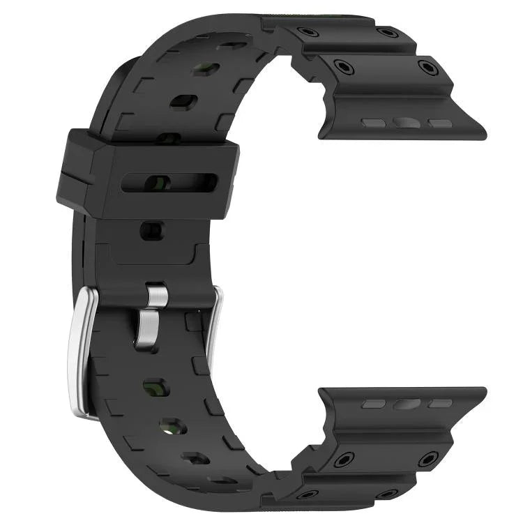다이아몬드 텍스처 투톤 실리콘 시계줄, 애플 워치 46mm / 49mm / 45mm / 44mm용