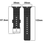 다이아몬드 텍스처 투톤 실리콘 시계줄, 애플 워치 46mm / 49mm / 45mm / 44mm용