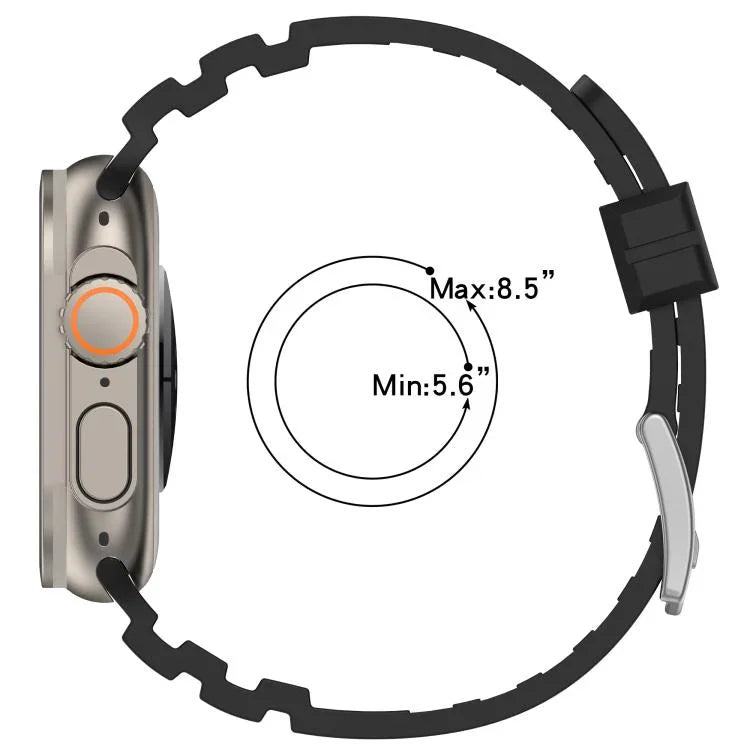 다이아몬드 텍스처 투톤 실리콘 시계줄, 애플 워치 46mm / 49mm / 45mm / 44mm용